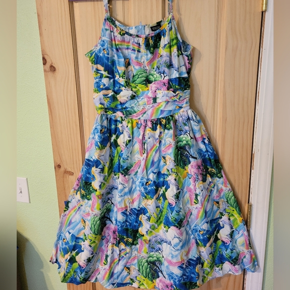 Retrolicious Dresses & Skirts - Rotrolicious vintage swing dress in mystical unicorn print